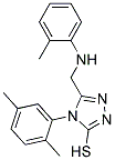 4-(2,5-DIMETHYLPHENYL)-5-(((2-METHYLPHENYL)AMINO)METHYL)-4H-1,2,4-TRIAZOLE-3-THIOL Struktur