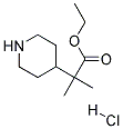 ETHYL 2-METHYL-2-(PIPERIDIN-4-YL)PROPANOATE HYDROCHLORIDE Struktur