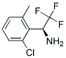 (S)-1-(2-CHLORO-6-METHYL-PHENYL)-2,2,2-TRIFLUORO-ETHYLAMINE Struktur