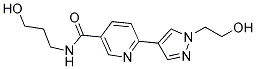 6-[1-(2-HYDROXYETHYL)-1H-PYRAZOL-4-YL]-N-(3-HYDROXYPROPYL)NICOTINAMIDE Struktur