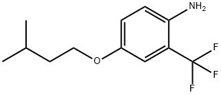 4-(ISOPENTYLOXY)-2-(TRIFLUOROMETHYL)ANILINE Struktur