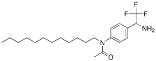 N-[4-(1-AMINO-2,2,2-TRIFLUORO-ETHYL)-PHENYL]-N-DODECYL-ACETAMIDE Struktur