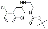 3-(2,6-DICHLORO-BENZYL)-PIPERAZINE-1-CARBOXYLIC ACID TERT-BUTYL ESTER Struktur