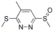 6-METHANESULFINYL-4-METHYL-3-METHYLSULFANYL-PYRIDAZINE Struktur