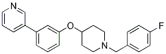 3-(3-([1-(4-FLUOROBENZYL)PIPERIDIN-4-YL]OXY)PHENYL)PYRIDINE Struktur