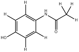 N-(4-HYDROXYPHENYL-2,3,5,6-D4)ACETAMIDE-2,2,2-D3 Struktur