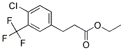 3-(4-CHLORO-3-TRIFLUOROMETHYL-PHENYL)-PROPIONIC ACID ETHYL ESTER Struktur