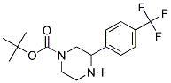 3-(4-TRIFLUOROMETHYL-PHENYL)-PIPERAZINE-1-CARBOXYLIC ACID TERT-BUTYL ESTER Struktur