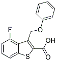 4-FLUORO-3-(PHENOXYMETHYL)-1-BENZOTHIOPHENE-2-CARBOXYLIC ACID Struktur