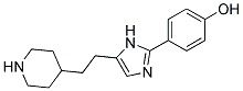 4-[5-(2-PIPERIDIN-4-YLETHYL)IMIDAZOL-2-YL]PHENOL Struktur