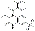 3-ISOPROPYL-4-(2-METHYLBENZOYL)-7-(METHYLSULFONYL)-3,4-DIHYDROQUINOXALIN-2(1H)-ONE Struktur