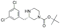 (S)-3-(3,5-DICHLORO-BENZYL)-PIPERAZINE-1-CARBOXYLIC ACID TERT-BUTYL ESTER Struktur