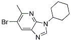 6-BROMO-3-CYCLOHEXYL-5-METHYL-3H-IMIDAZO[4,5-B]PYRIDINE Struktur