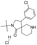 2-TERT-BUTYL-4-(3-CHLOROPHENYL)-2,7-DIAZASPIRO[4.5]DECAN-1-ONE HYDROCHLORIDE Struktur