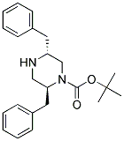 (2S,5R)-2,5-DIBENZYL-PIPERAZINE-1-CARBOXYLIC ACID TERT-BUTYL ESTER Struktur