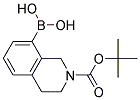 2-(TERT-BUTOXYCARBONYL)-1,2,3,4-TETRAHYDROISOQUINOLIN-8-YLBORONIC ACID Struktur