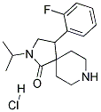 4-(2-FLUOROPHENYL)-2-ISOPROPYL-2,8-DIAZASPIRO[4.5]DECAN-1-ONE HYDROCHLORIDE Struktur