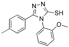 4-(2-METHOXYPHENYL)-5-(4-METHYLPHENYL)-4H-1,2,4-TRIAZOLE-3-THIOL Struktur