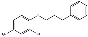 3-CHLORO-4-(3-PHENYLPROPOXY)ANILINE Struktur