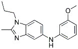 (3-METHOXY-PHENYL)-(2-METHYL-1-PROPYL-1H-BENZOIMIDAZOL-5-YL)-AMINE Struktur