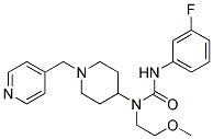 N'-(3-FLUOROPHENYL)-N-(2-METHOXYETHYL)-N-[1-(PYRIDIN-4-YLMETHYL)PIPERIDIN-4-YL]UREA Struktur