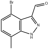 4-BROMO-7-METHYL-3-FORMYL (1H)INDAZOLE Struktur