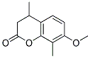 7-METHOXY-4,8-DIMETHYL-CHROMAN-2-ONE Struktur