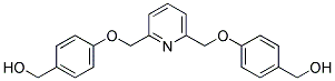 (4-[6-(4-HYDROXYMETHYL-PHENOXYMETHYL)-PYRIDIN-2-YLMETHOXY]-PHENYL)-METHANOL Struktur