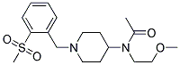 N-(2-METHOXYETHYL)-N-(1-[2-(METHYLSULFONYL)BENZYL]PIPERIDIN-4-YL)ACETAMIDE Struktur