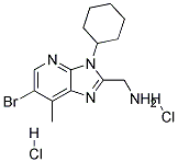 C-(6-BROMO-3-CYCLOHEXYL-7-METHYL-3H-IMIDAZO[4,5-B]PYRIDIN-2-YL)-METHYLAMINE DIHYDROCHLORIDE Struktur