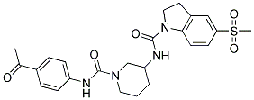 N-(1-([(4-ACETYLPHENYL)AMINO]CARBONYL)PIPERIDIN-3-YL)-5-(METHYLSULFONYL)INDOLINE-1-CARBOXAMIDE