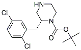 (R)-2-(2,5-DICHLORO-BENZYL)-PIPERAZINE-1-CARBOXYLIC ACID TERT-BUTYL ESTER Struktur