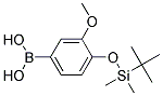 4-(TERT-BUTYLDIMETHYLSILYLOXY)-3-METHOXYPHENYLBORONIC ACID Struktur