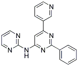 N-(2-PHENYL-6-PYRIDIN-3-YLPYRIMIDIN-4-YL)PYRIMIDIN-2-AMINE Struktur