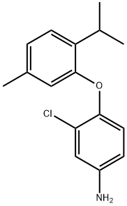 3-CHLORO-4-(2-ISOPROPYL-5-METHYLPHENOXY)ANILINE Struktur