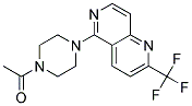 5-(4-ACETYLPIPERAZIN-1-YL)-2-(TRIFLUOROMETHYL)-1,6-NAPHTHYRIDINE Struktur