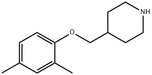 4-[(2,4-DIMETHYLPHENOXY)METHYL]PIPERIDINE Struktur