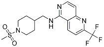 N-([1-(METHYLSULFONYL)PIPERIDIN-4-YL]METHYL)-2-(TRIFLUOROMETHYL)-1,6-NAPHTHYRIDIN-5-AMINE Struktur