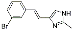 4-[2-(3-BROMO-PHENYL)-VINYL]-2-METHYL-IMIDAZOLE Struktur