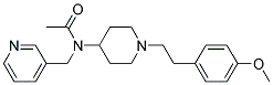 N-(1-[2-(4-METHOXYPHENYL)ETHYL]PIPERIDIN-4-YL)-N-(PYRIDIN-3-YLMETHYL)ACETAMIDE Struktur