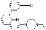 3-[2-(4-ETHYLPIPERAZIN-1-YL)QUINOLIN-8-YL]BENZONITRILE Struktur