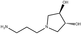 (3R,4R)-1-(3-AMINO-PROPYL)-PYRROLIDINE-3,4-DIOL Struktur