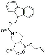 PIPERAZINE-1,2,4-TRICARBOXYLIC ACID 1-ALLYL ESTER 4-(9H-FLUOREN-9-YLMETHYL) ESTER Struktur