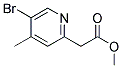 (5-BROMO-4-METHYL-PYRIDIN-2-YL)-ACETIC ACID METHYL ESTER Struktur