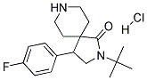 2-TERT-BUTYL-4-(4-FLUOROPHENYL)-2,8-DIAZASPIRO[4.5]DECAN-1-ONE HYDROCHLORIDE Struktur