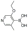 3-ETHOXY-5-METHYL-4-PYRIDINYLBORONIC ACID Struktur