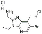 C-(6-BROMO-3-ETHYL-7-METHYL-3H-IMIDAZO[4,5-B]PYRIDIN-2-YL)-METHYLAMINE DIHYDROCHLORIDE Struktur