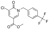 METHYL 5-CHLORO-6-OXO-1-[4-(TRIFLUOROMETHYL)BENZYL]-1,6-DIHYDRO-3-PYRIDINECARBOXYLATE Struktur