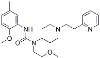 N-(2-METHOXYETHYL)-N'-(2-METHOXY-5-METHYLPHENYL)-N-[1-(2-PYRIDIN-2-YLETHYL)PIPERIDIN-4-YL]UREA Struktur