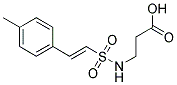 3-([[(E)-2-(4-METHYLPHENYL)VINYL]SULFONYL]AMINO)PROPANOIC ACID Struktur